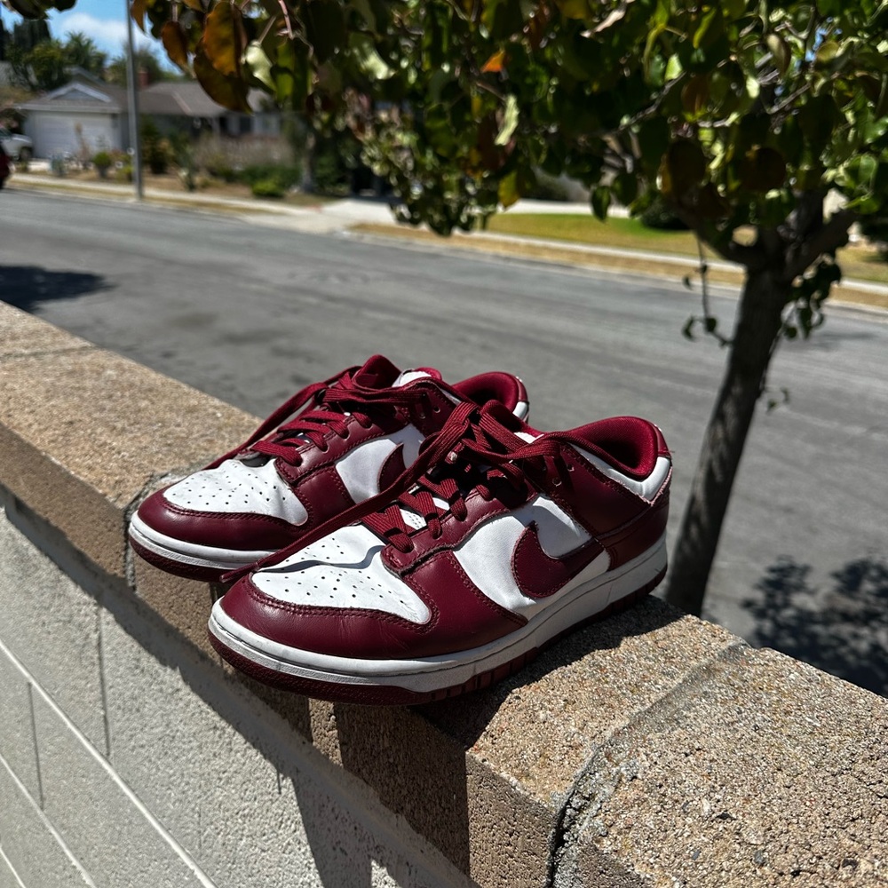 Burgundy Nike dunks